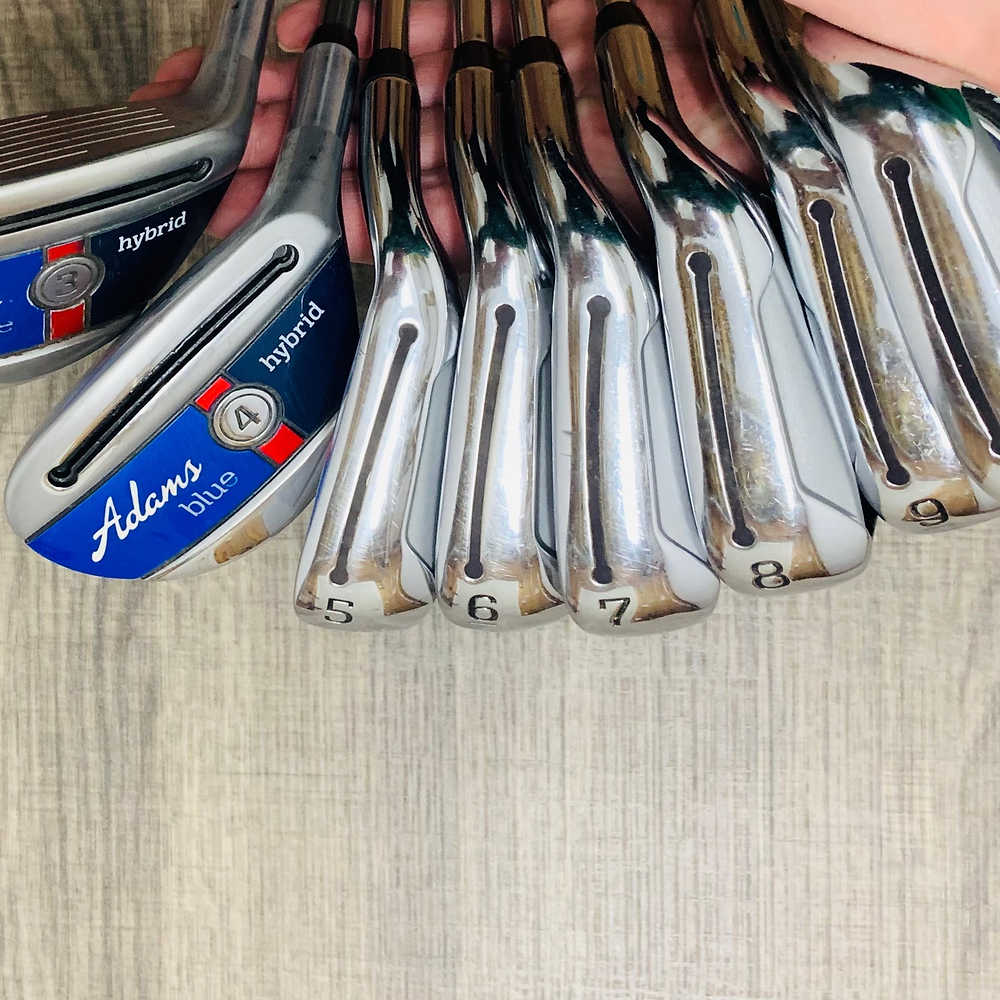 Adams Blue Hybrid/Iron Set 3H-P, Dynalite steel, Regular