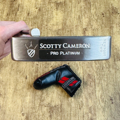 LH Scotty Cameron Pro Platinum Newport Two Putter w/ Headcover, 34"